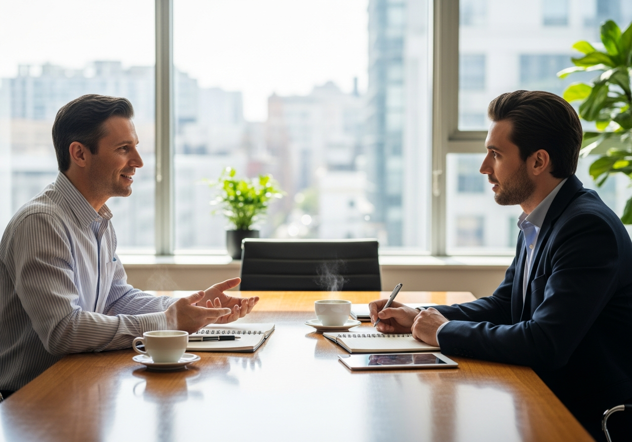 Business coaching session